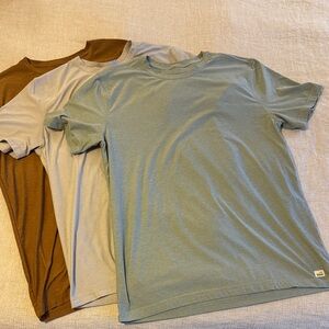 Viori Men's Premium T-Shirts - Green, Stone, Caramel